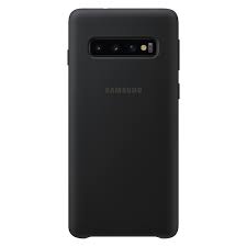 Задняя накладка Samsung Galaxy S10 ткань черный