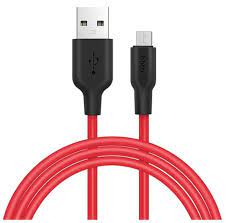 USB-кабель Micro USB Hoco X21 красный 1 м