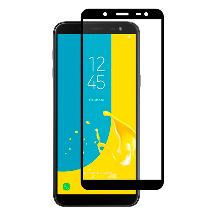 Защитное стекло Samsung Galaxy J6 (2018) 3D Full screen в техпакете черный