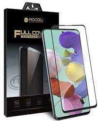 Стекло защитное MOCOLL, полноразмерное для Samsung S21 FE Fan Edition 2.5D Черное (Серия STORM)