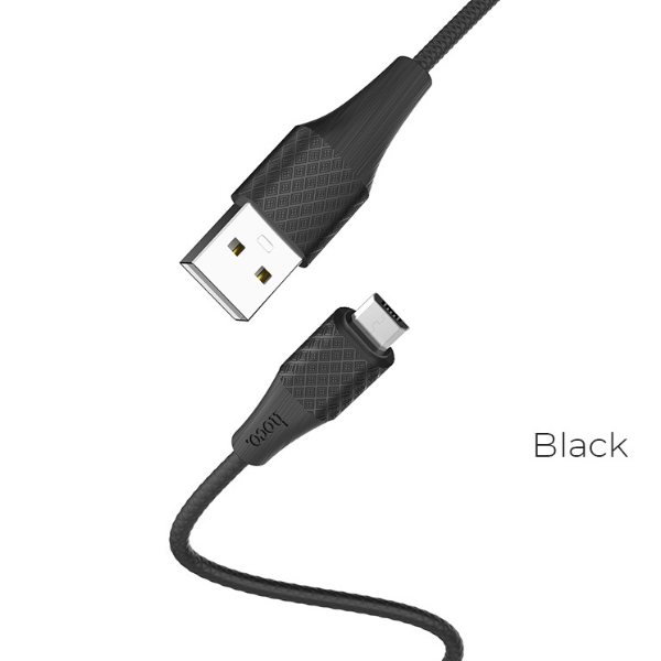USB-кабель Micro USB Hoco X32 черный 1 м