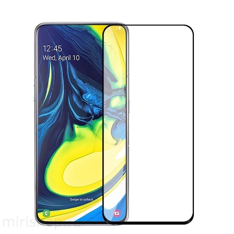 Защитное стекло Samsung Galaxy A80 (2019) 5D Черный