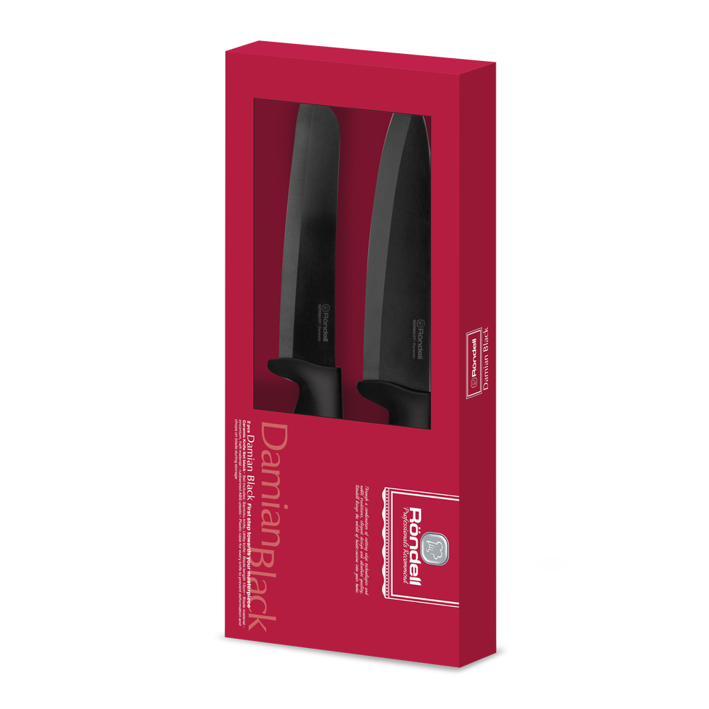 Набор керамических ножей Rondell 464-RD Damian Black