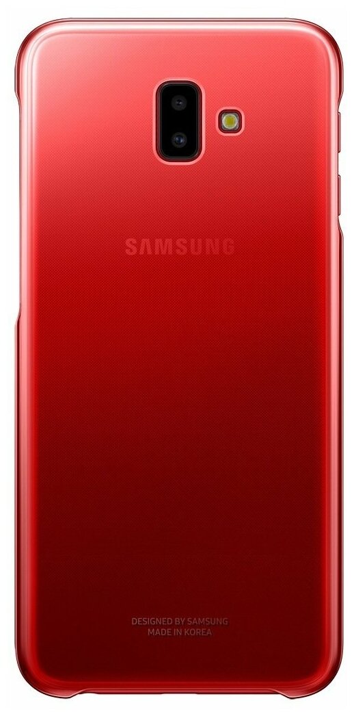 Чехол (клип-кейс) для Samsung Galaxy J6+ (2018) Gradation Cover красный