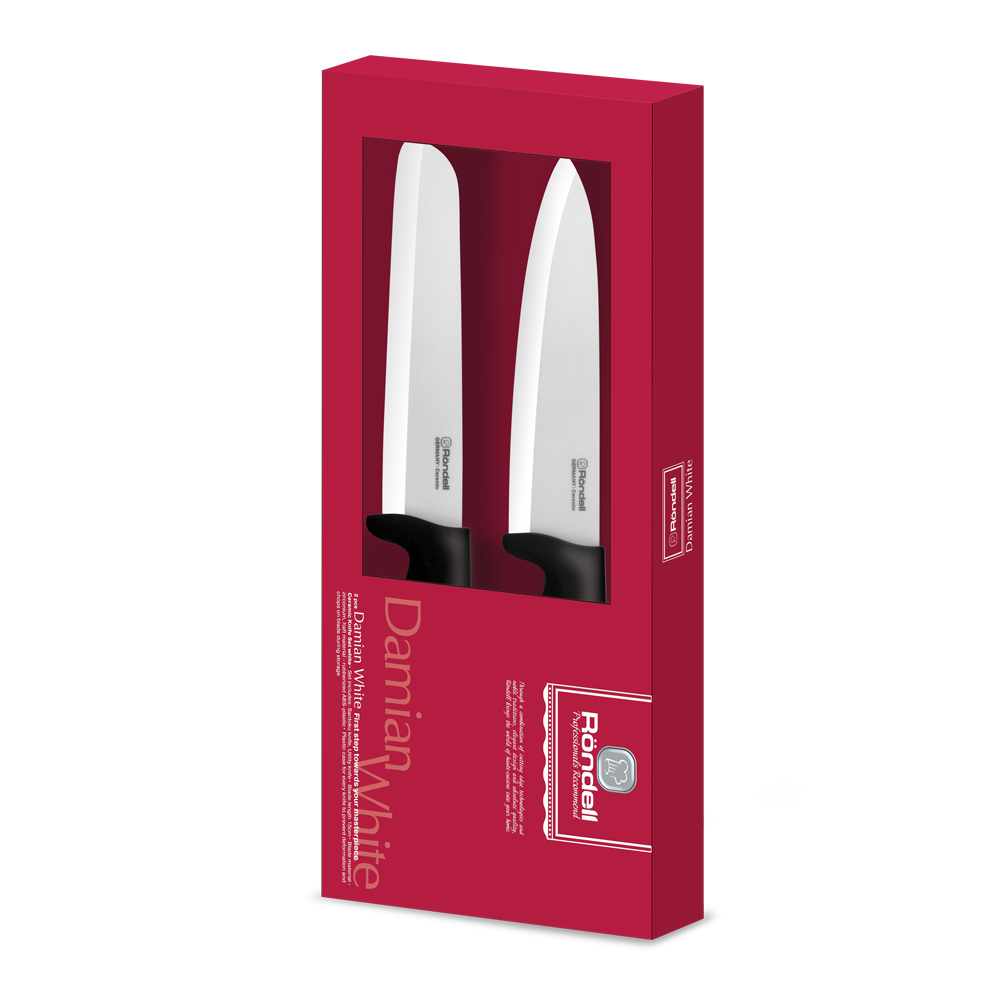 Набор керамических ножей Rondell 463-RD Damian White