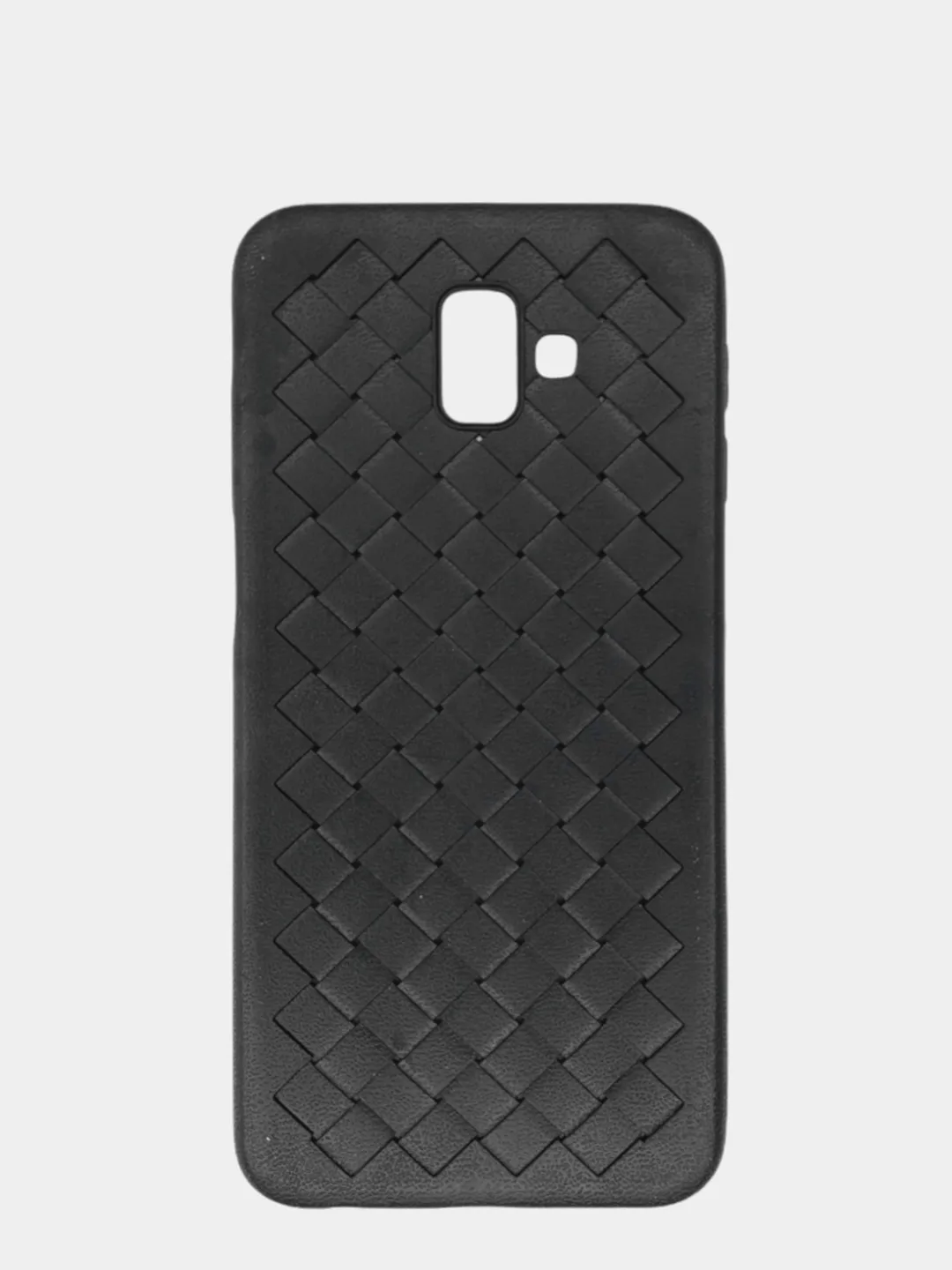 Чехол-силикон плетеный Samsung J6 (2018) черный ()