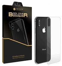 Стекло защитное MOCOLL, полноразмерное для iPhone X 3D (Black Diamond) BACK Black