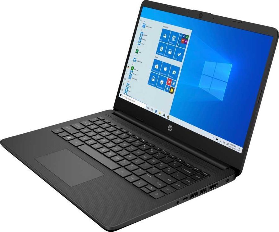 Ноутбук HP 14s-fq0030ur, черный