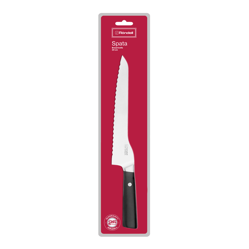 Нож для хлеба 1135-RD Spata, черный