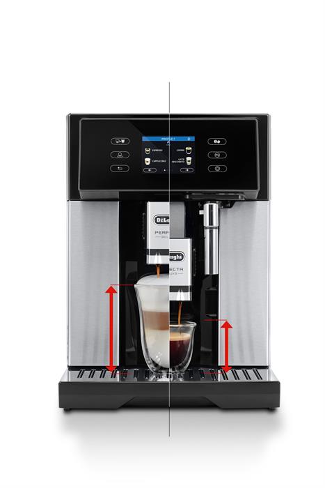 Автоматическая кофемашина DeLonghi ESAM460.80.MB Perfecta Deluxe, черный/серебристый