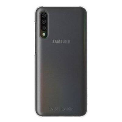 Чехол (клип-кейс) для Samsung Galaxy A50 WITS Premium Hard Case прозрачный/серебристый