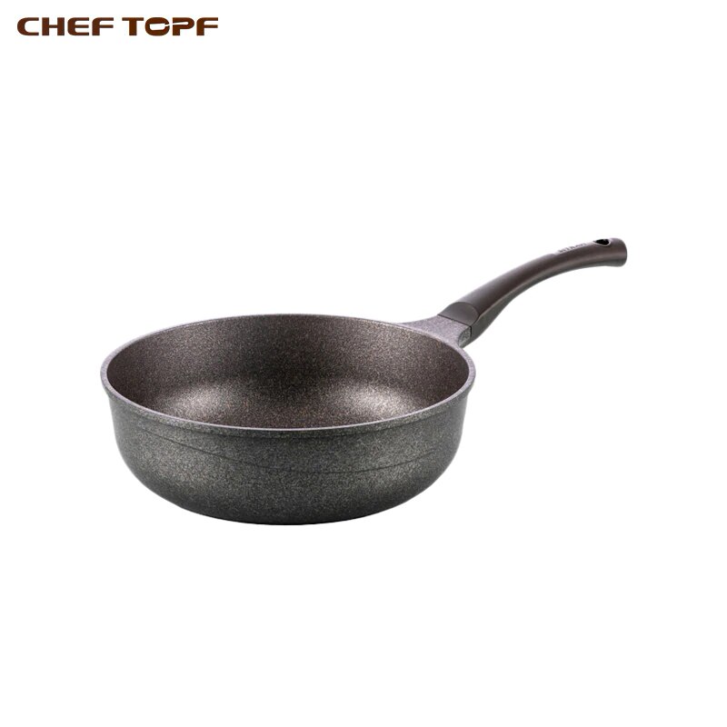 Сковорода ChefTopf CAV-24W VIKING ВОК 24 см, серая