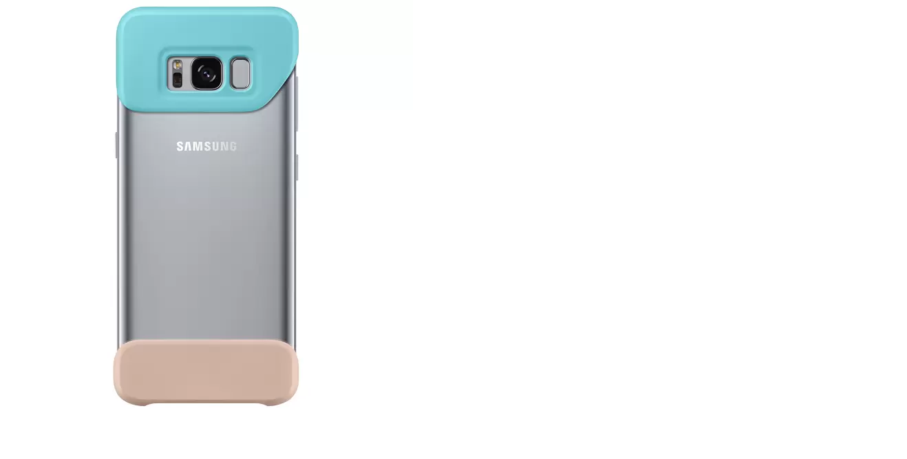 Samsung Бампер Galaxy S8+ 2Piece Cover голубой/персиковый (EF-MG955CLEGRU)