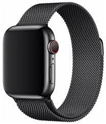 Ремешок для Apple Watch 42 мм плетенный металл черный