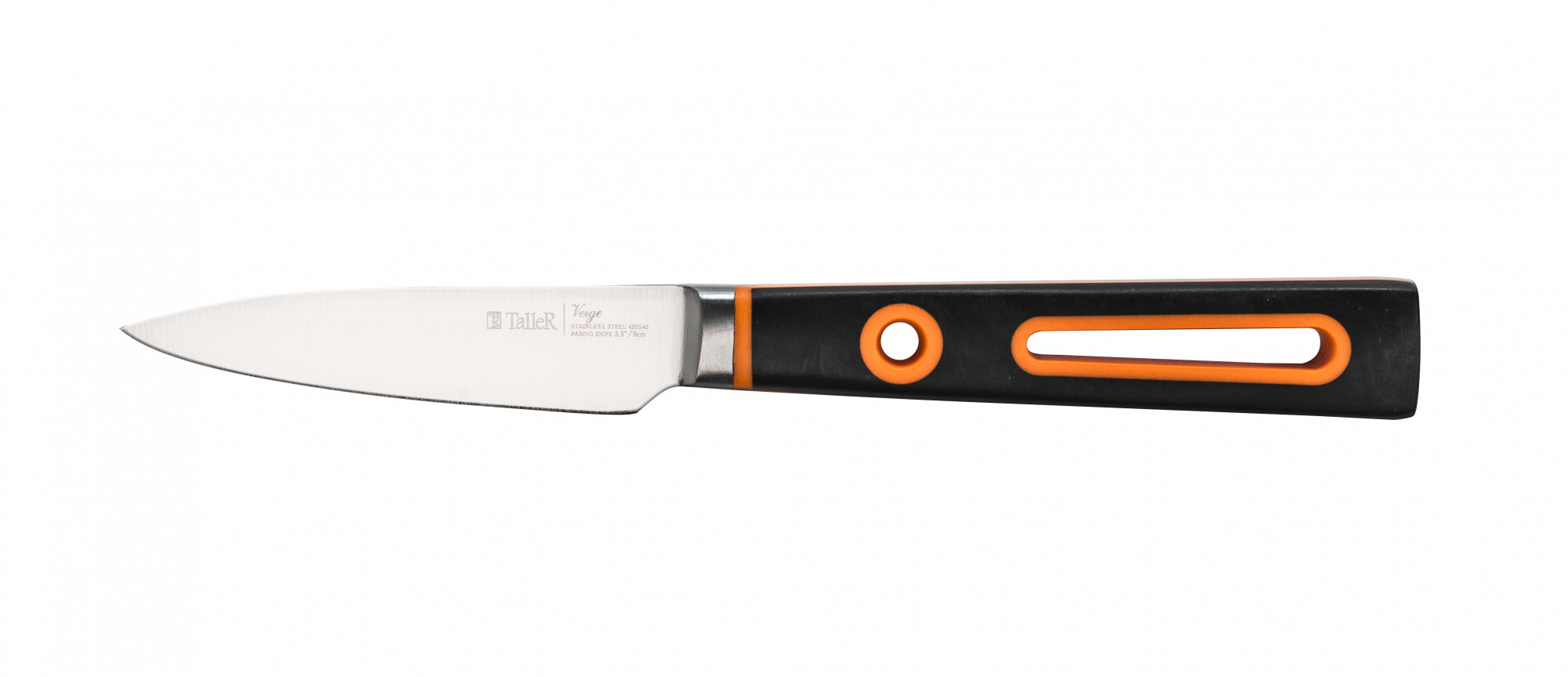 Нож для чистки Taller 22069, черный, оранжевый