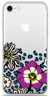 Крышка Apple iPhone 7 Силикон Stikeroff Цветы mix