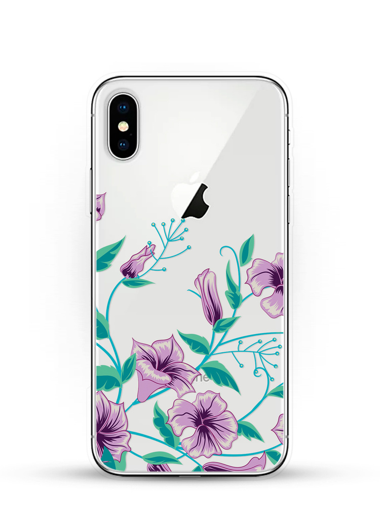 Силикон Apple iPhone XS Max Mopesi цветы