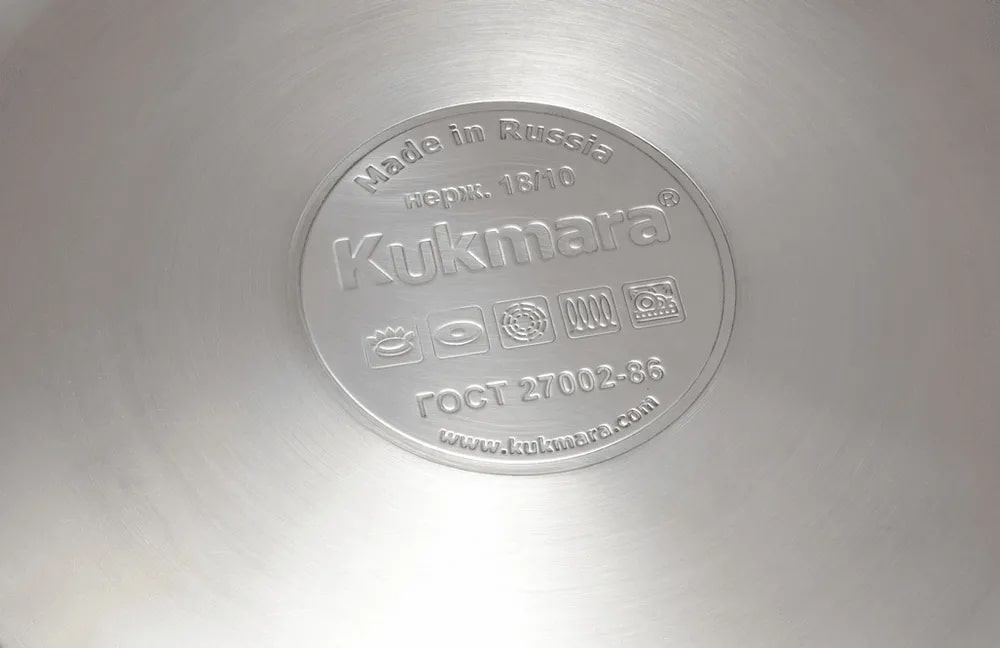 Kukmara Сотейник линии "SAFIA" 3,9л.д.26см, со стекл.крышкой SF-STP3926G, стальной