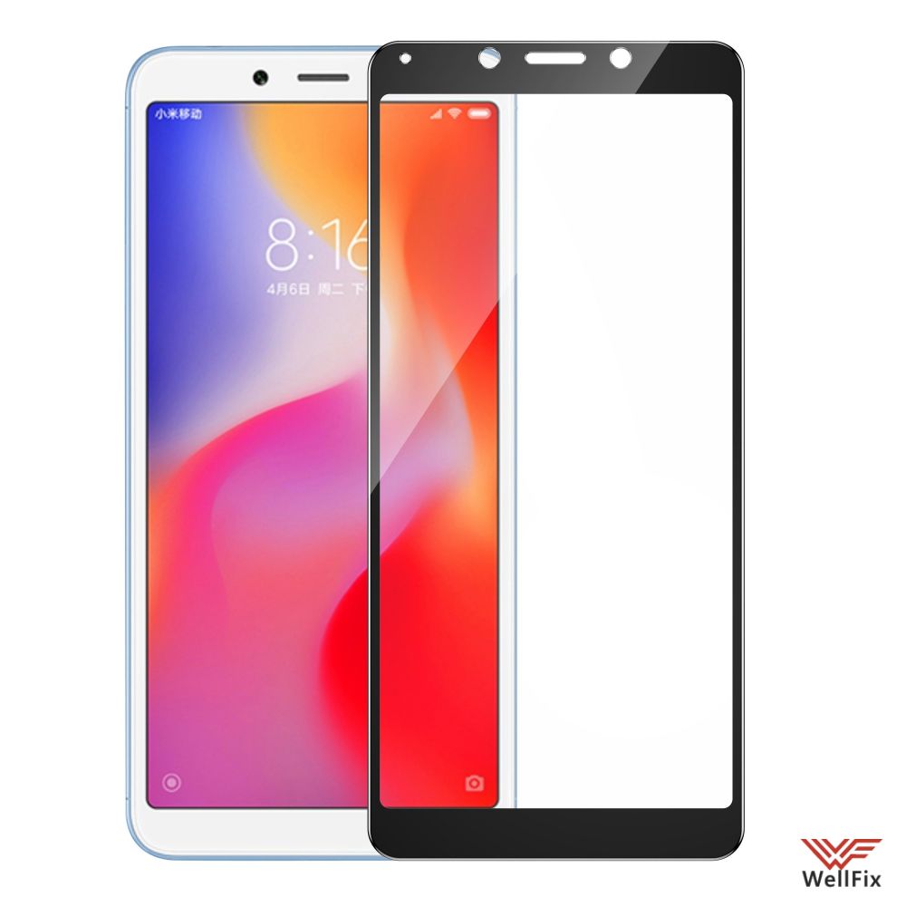 Защитное стекло Xiaomi Redmi 6 3D черное