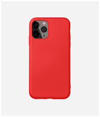 Накладка силиконовая Breaking Soft Touch с микрофиброй для iPhone 13 (Красный)
