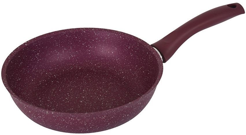 Сковорода Kukmara 260мм с ручкой, АП линия "Trendy style" (mystery) пурпурный