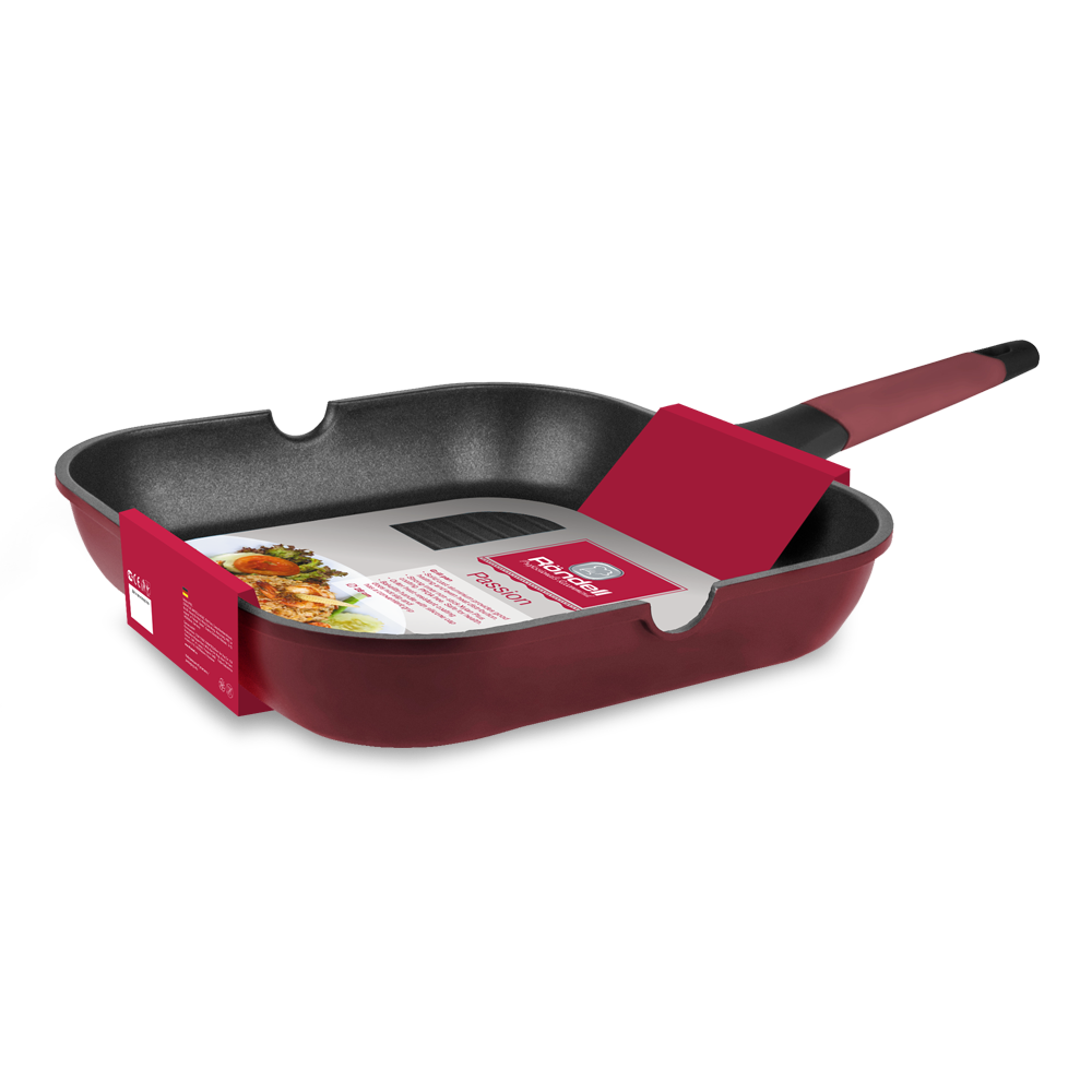 Сковорода-гриль Rondell 959-RDA Passion 28х28 см красный