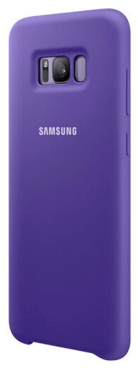 Чехол-накладка Alcantara Cover голубой Samsung Galaxy S8+