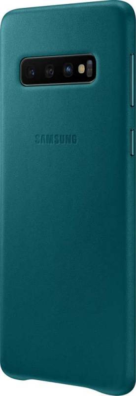 Чехол (клип-кейс) для Samsung Galaxy S10 Leather Cover зеленый