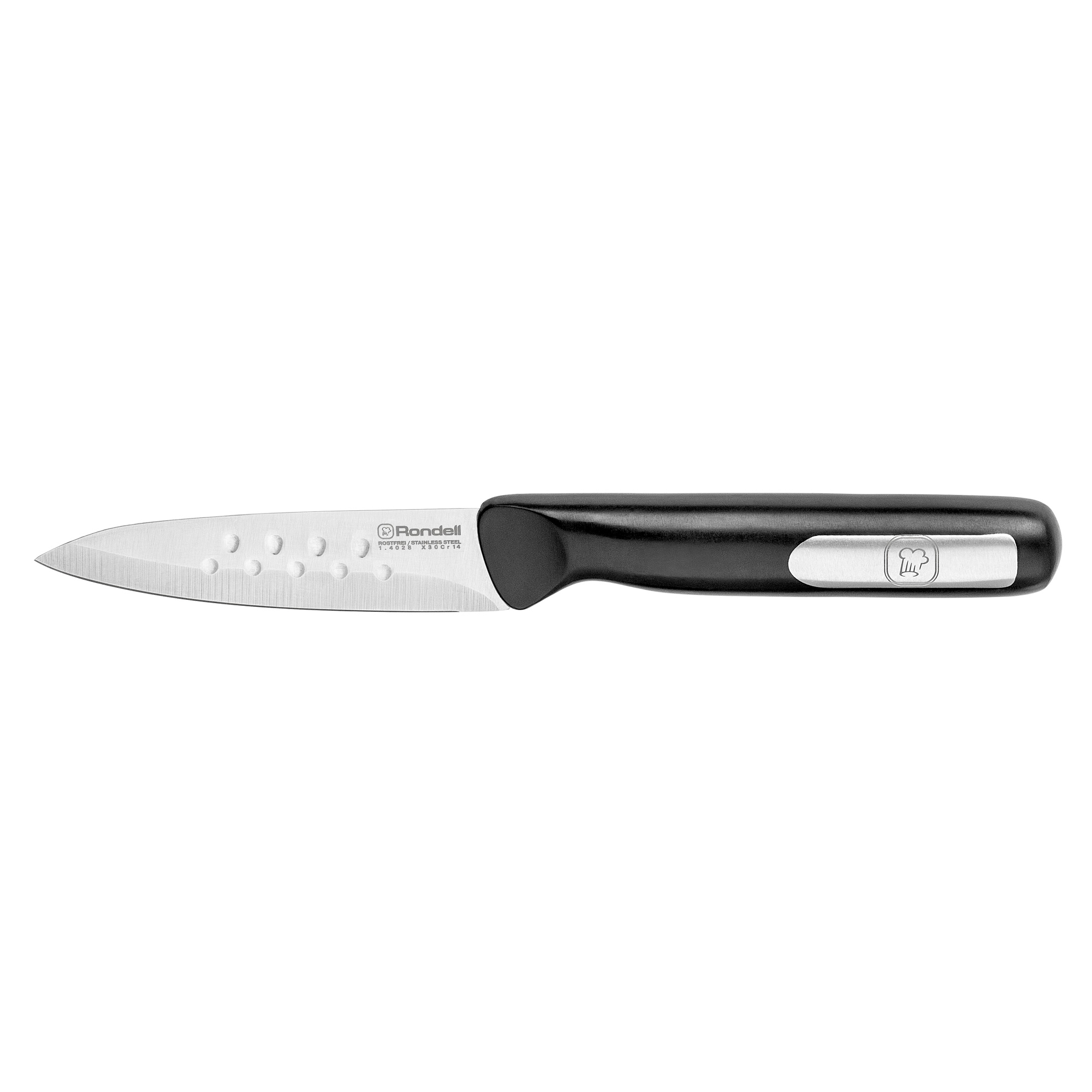 Набор из 3 кухонных ножей и разделочной доски  Rondell RD-1569 Bayoneta, черный
