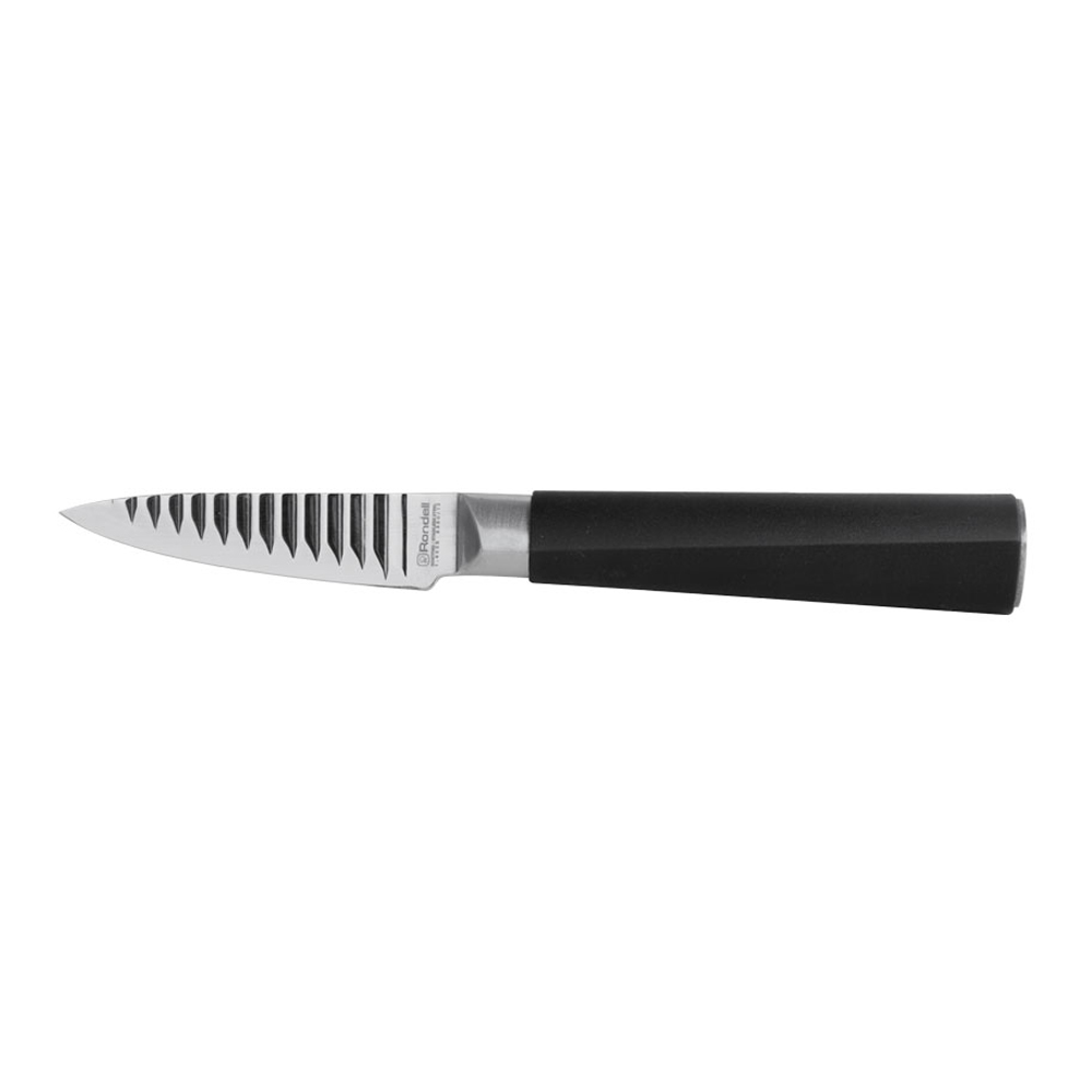 Нож для овощей Rondell 684-RD Flamberg 9 см, черный
