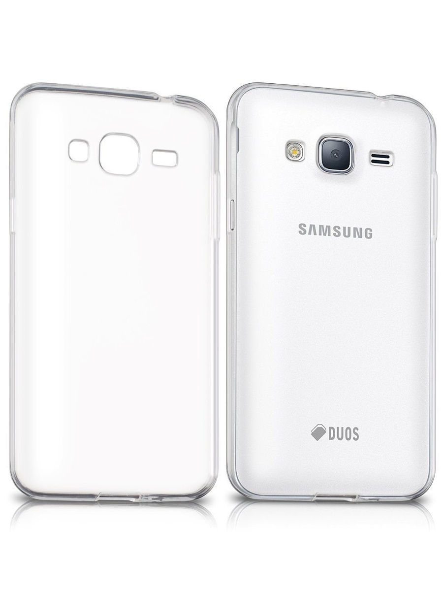 Задняя накладка Samsung Galaxy J3 (2016) силикон белая
