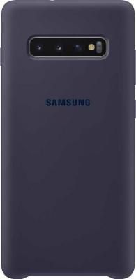 Чехол (клип-кейс) для Samsung Galaxy S10+ Silicone Cover темно-синий (EF-PG975TNEGRU)