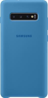 Чехол (клип-кейс) для Samsung Galaxy S10+ Silicone Cover синий