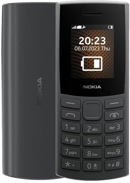 Телефон Nokia 105 SS черный