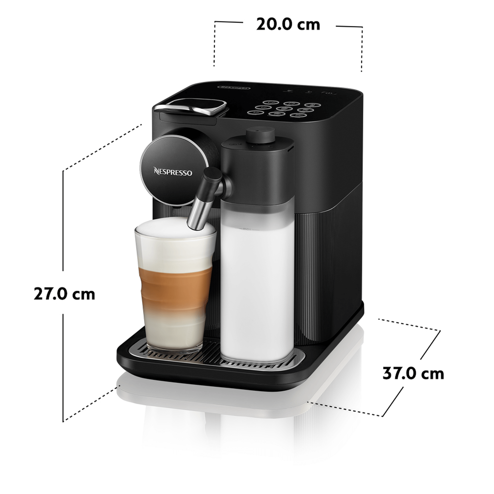 Капсульная кофемашина DeLonghi EN650.B Nespresso Gran Lattissima, черный