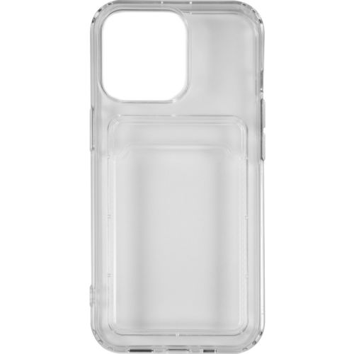 Силикон Apple iPhone 14 YC с визитницей прозрачный белый
