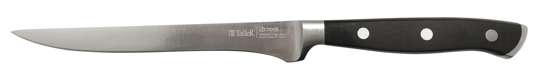 22024 TalleR Нож филейный, черный