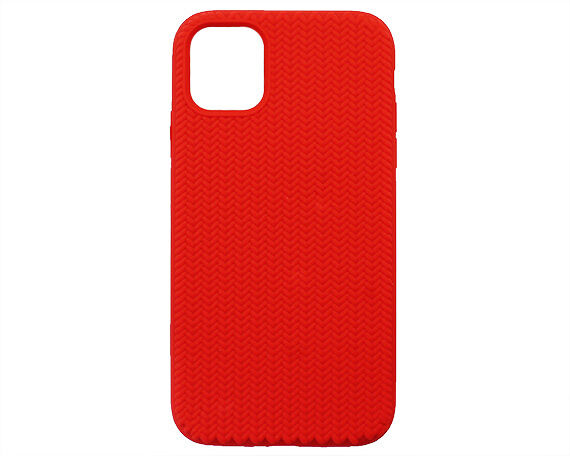 Силикон Apple iPhone 11 Barrel Плетенка красный