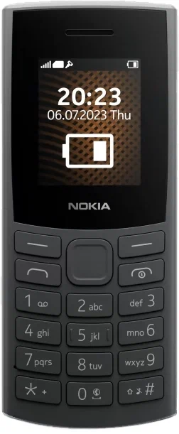 Телефон Nokia 105 SS черный