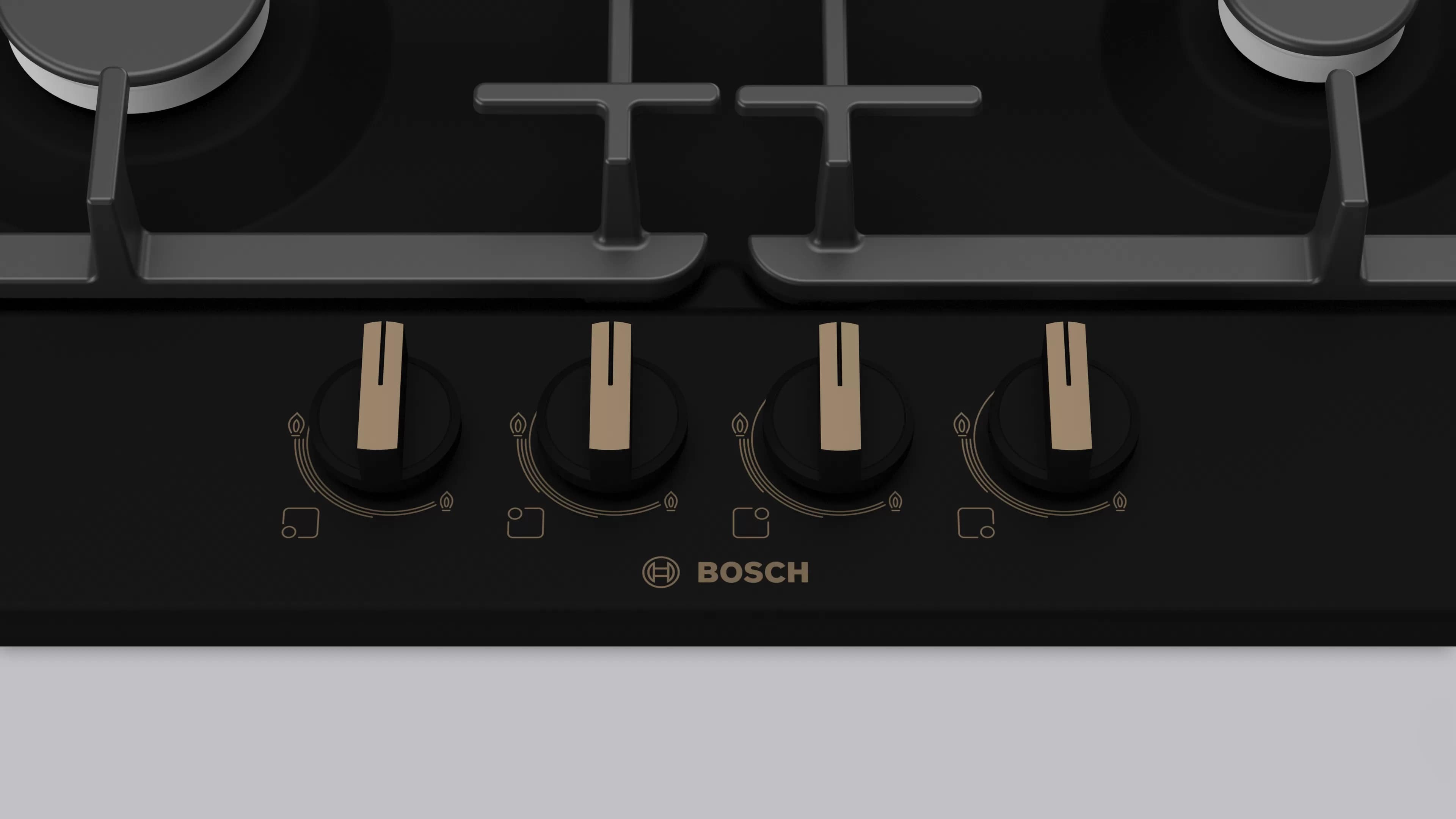Газовая варочная панель Bosch  PGP6B3B92R черная