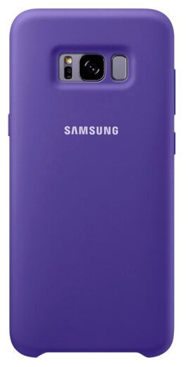 Чехол-накладка Alcantara Cover голубой Samsung Galaxy S8+