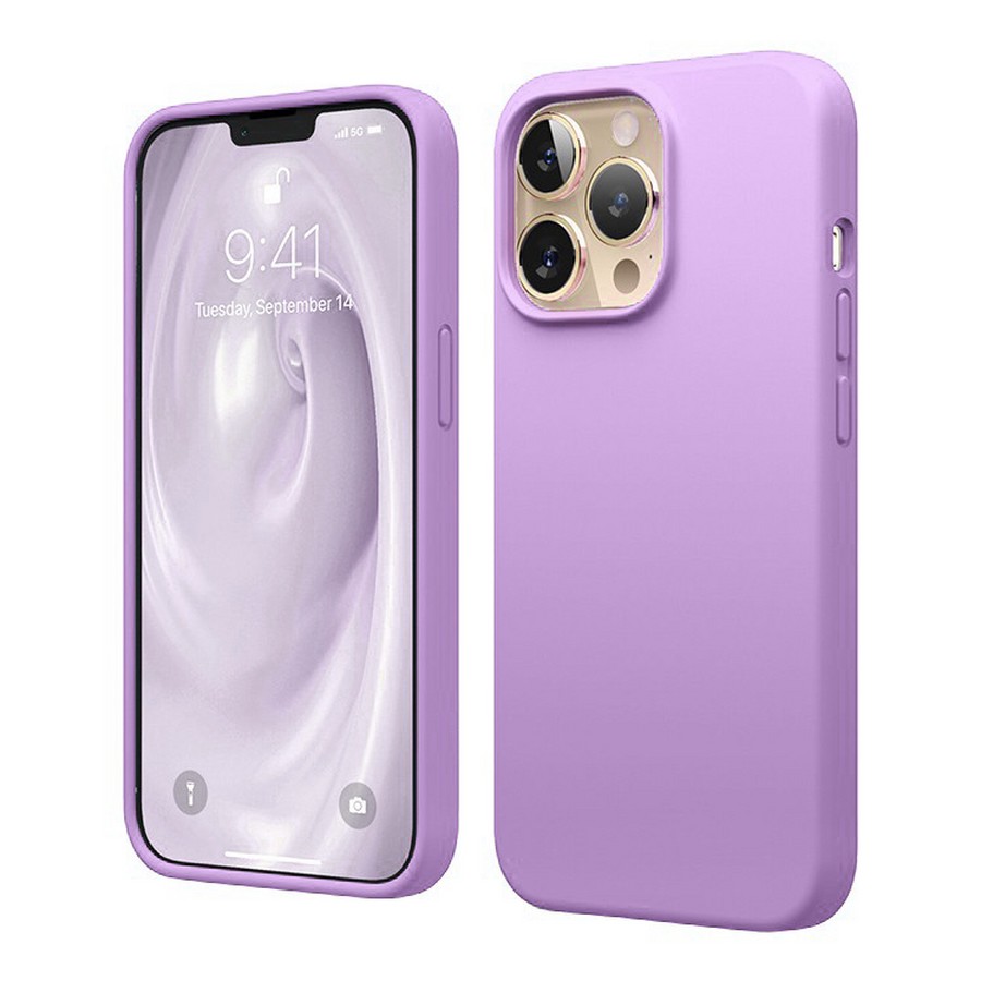 Чехол-силикон silicone case аналог для iPhone 13 Pro (6.1) светло-сиреневый