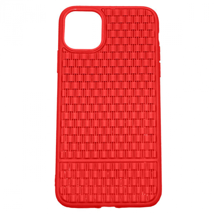 Силикон Apple iPhone 11 Barrel Плетенка красный
