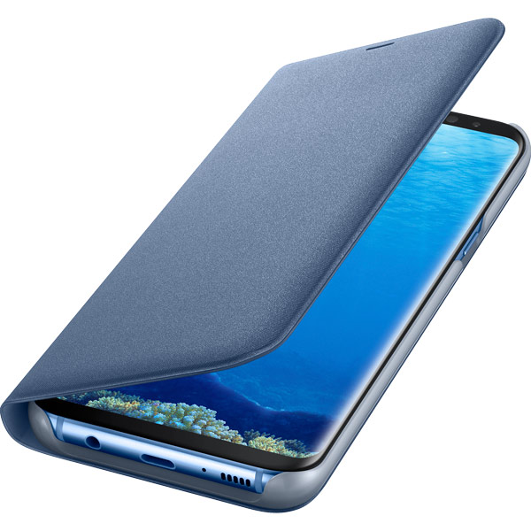 Чехол (флип-кейс) Samsung для Samsung Galaxy S8+ LED View Cover голубой (EF-NG955PLEGRU)