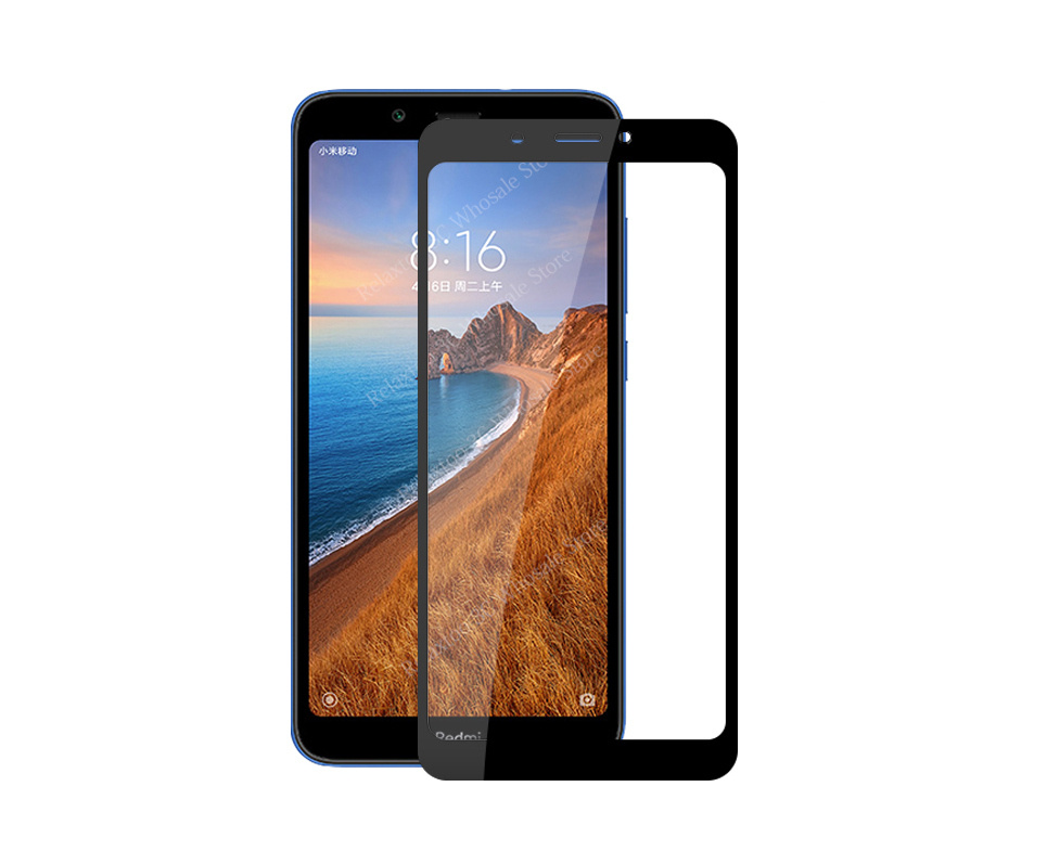 Защитное стекло Xiaomi Redmi 7A 3D черное