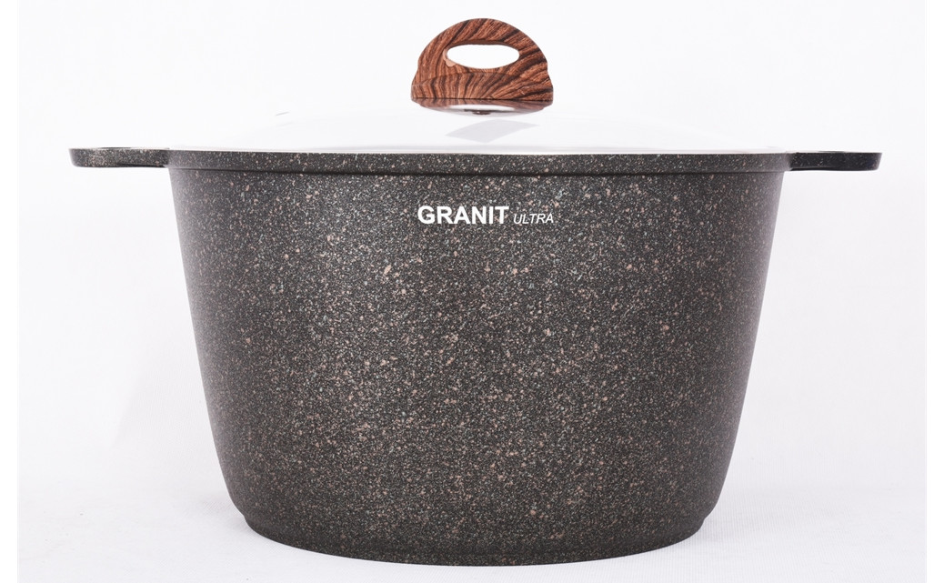 Kukmara Кастрюля 10л со стек крышкой, АП линия "Granit ultra" ( original ) кго102а