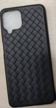 Чехол-силикон плетенка Samsung A22 черный
