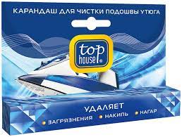 393217 TOP HOUSE Карандаш для чистки подошвы утюга, 32 г.