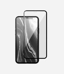 Стекло защитное 3D Breaking для iPhone 12/12 Pro Max (Черный)