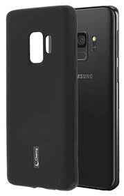 Задняя накладка Samsung Galaxy S9 Cherry силикон черный